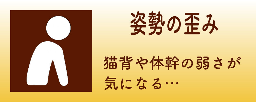 姿勢の歪み